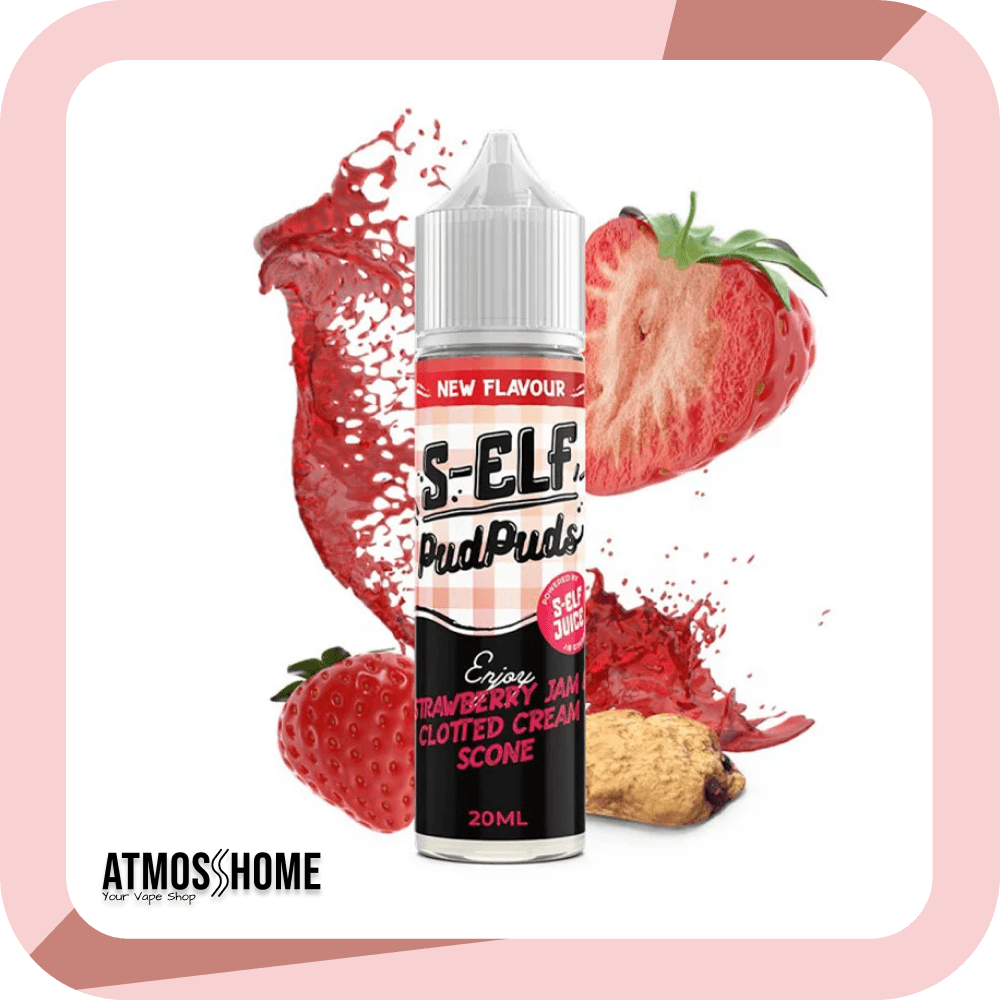 S-Elf Juice Pud Puds Strawberry Jam & Clotted Cream Scone Flavour Shot 60ml AtmosHome