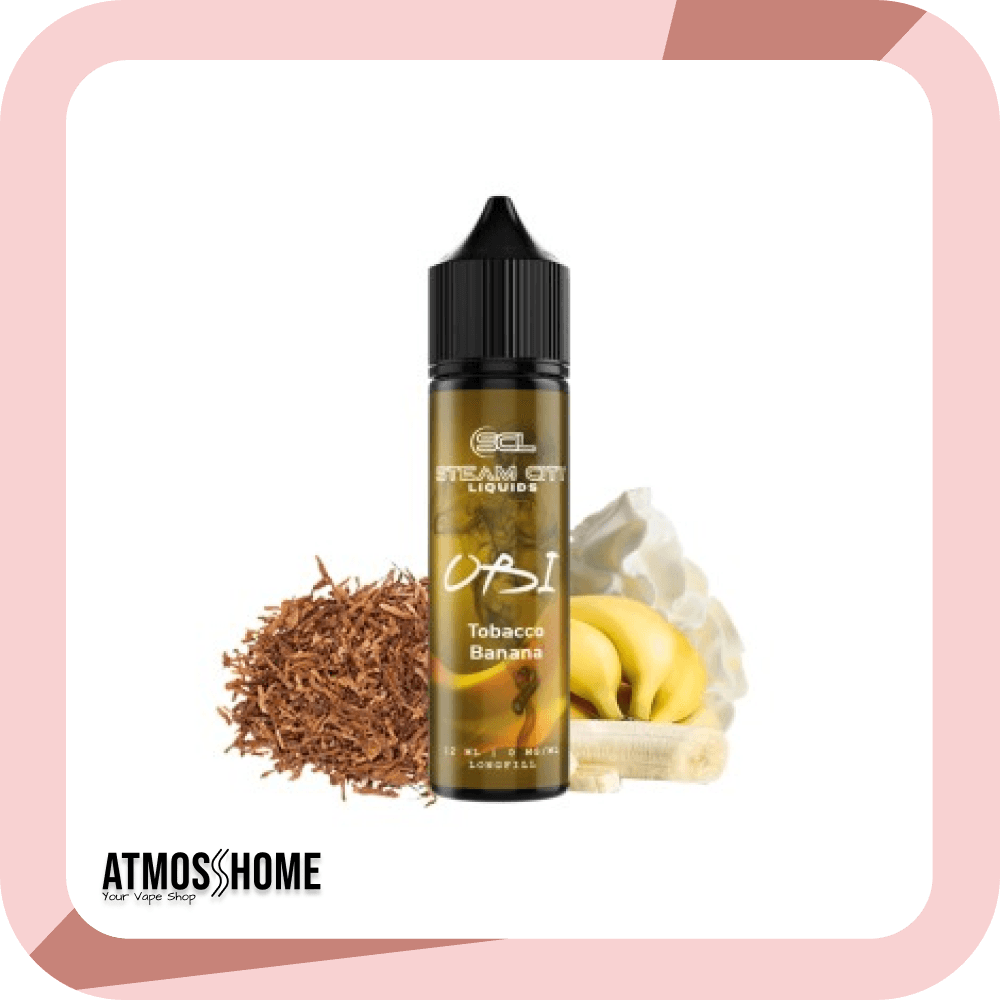 Steam City OBI Tobacco Banana Flavour Shot 60ml AtmosHome