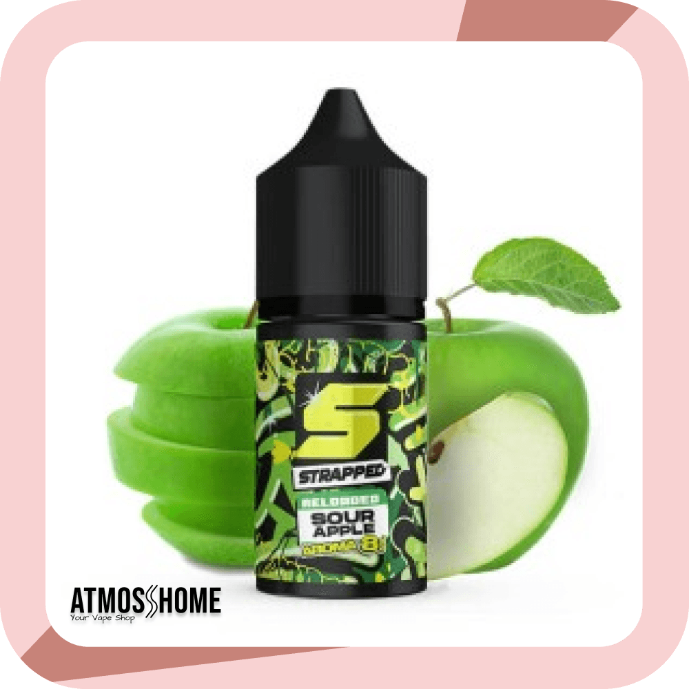 Strapped Reloaded Sour Apple Flavour Shot 30ml AtmosHome
