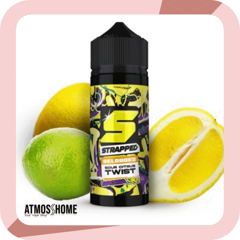 Strapped Reloaded Sour Citrus Twist Flavour Shot 120ml AtmosHome