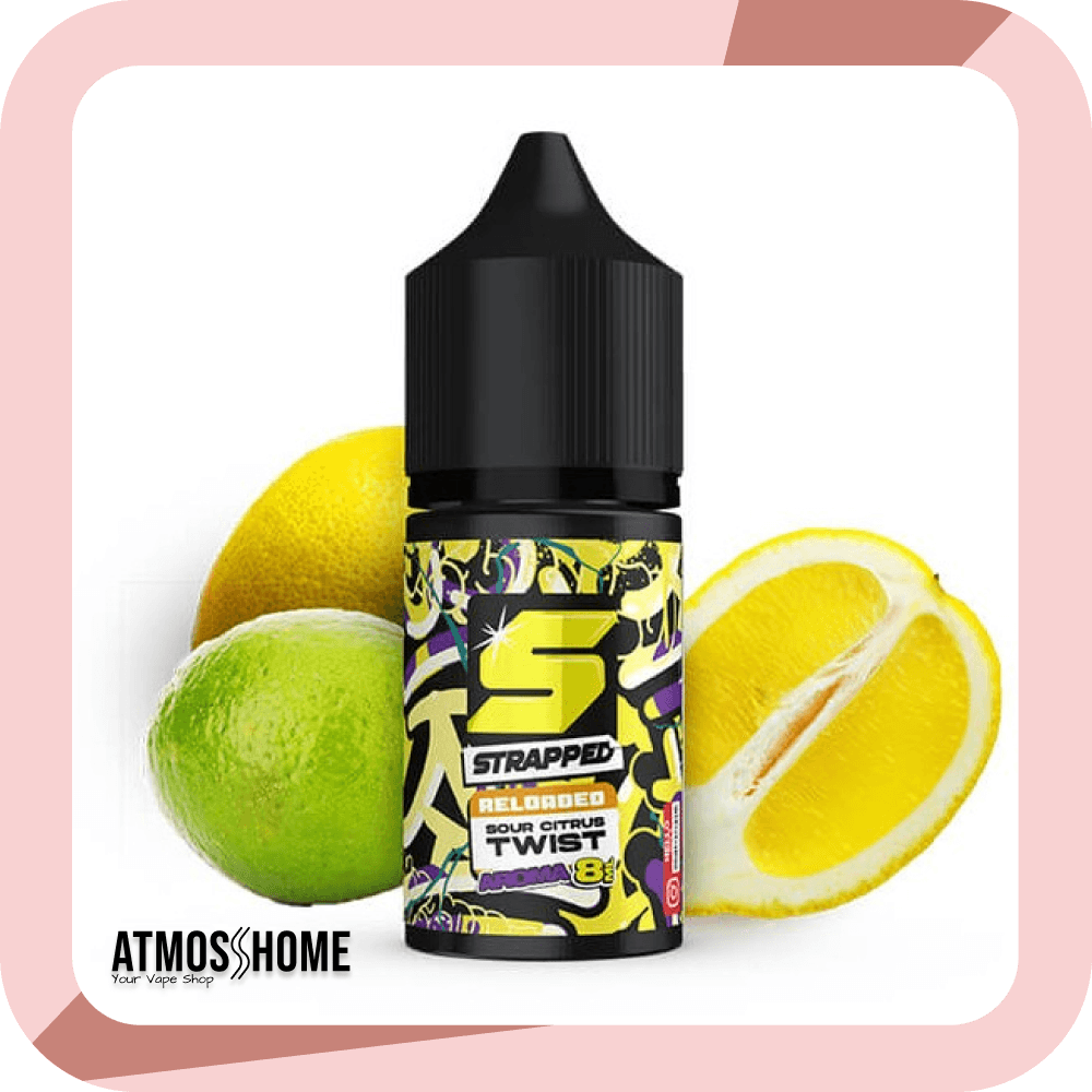 Strapped Reloaded Sour Citrus Twist Flavour Shot 30ml AtmosHome