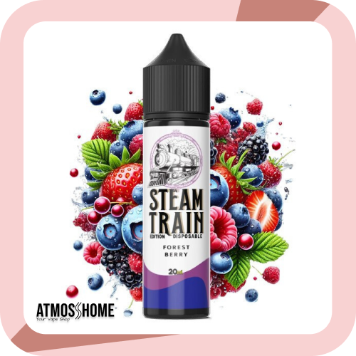 Υγρά αναπλήρωσης ηλεκτρονικού τσιγάρου Steam Train Flavor Shot 25ml/75ml 1τμχ at-2614 Forest Berry