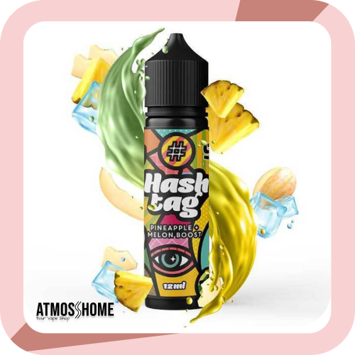 Υγρά αναπλήρωσης ηλεκτρονικού τσιγάρου ηλεκτρονικά τσιγάρα Βόλου Hashtag Flavor Shot Melon Boost 12ml/60ml