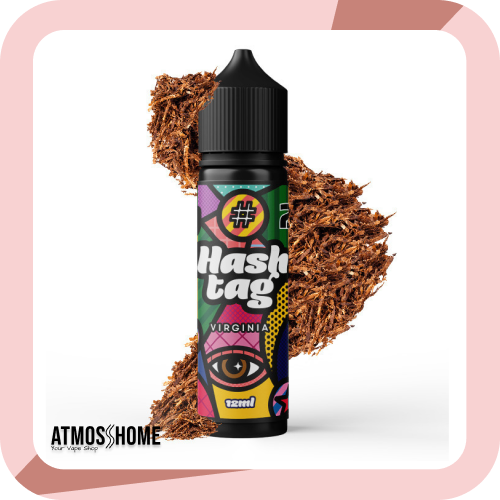 Υγρά αναπλήρωσης ηλεκτρονικού τσιγάρου ηλεκτρονικά τσιγάρα Βόλου Hashtag Flavor Shot Virginia12ml/60ml