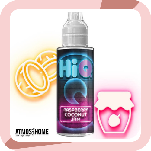 Υγρά αναπλήρωσης ηλεκτρονικού τσιγάρου ηλεκτρονικά τσιγάρα Βόλου HiQ Flavor Shot Raspberry Coconut Jam