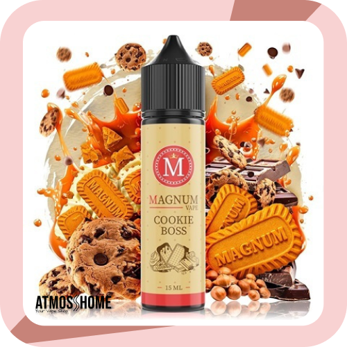 Υγρά αναπλήρωσης ηλεκτρονικού τσιγάρου ηλεκτρονικά τσιγάρα Βόλου Magnum Cookie Boss 15ml/60ml