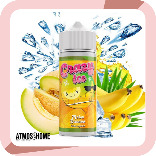 Υγρά αναπλήρωσης ηλεκτρονικού τσιγάρου ηλεκτρονικά τσιγάρα Βόλου Steam City Crazy Ice Melon Banana 30/120ml